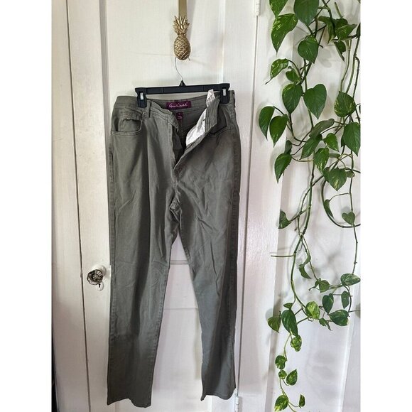 Gloria Vanderbilt women’s size 14 long green pants - Picture 1 of 10